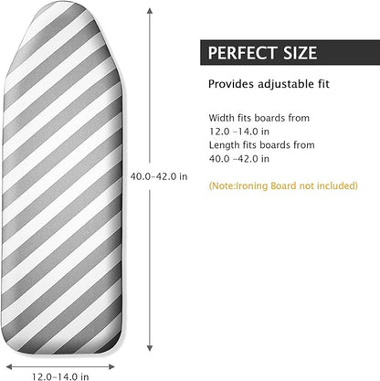 SheeChung Over The Door Ironing Board Cover 14x42 Inch, Thick Iron Covers