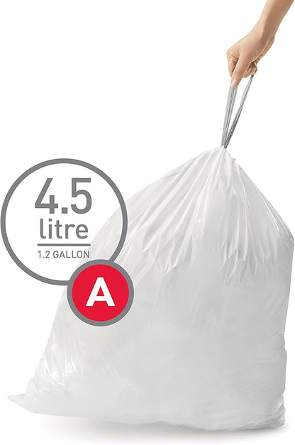 simplehuman Code A Custom Fit Drawstring Trash Bags in Dispenser Packs