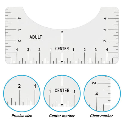 T-Shirt Alignment Ruler Heat Resistant Tape 10mm X 33m 108ft, PTFE Teflon Transfer Sheet 16 x 20-4 Rulers, 2 Rolls Heat Resistant Tape, 3 Packs PTFE Teflon Sheet and 1 Tape Measure Included