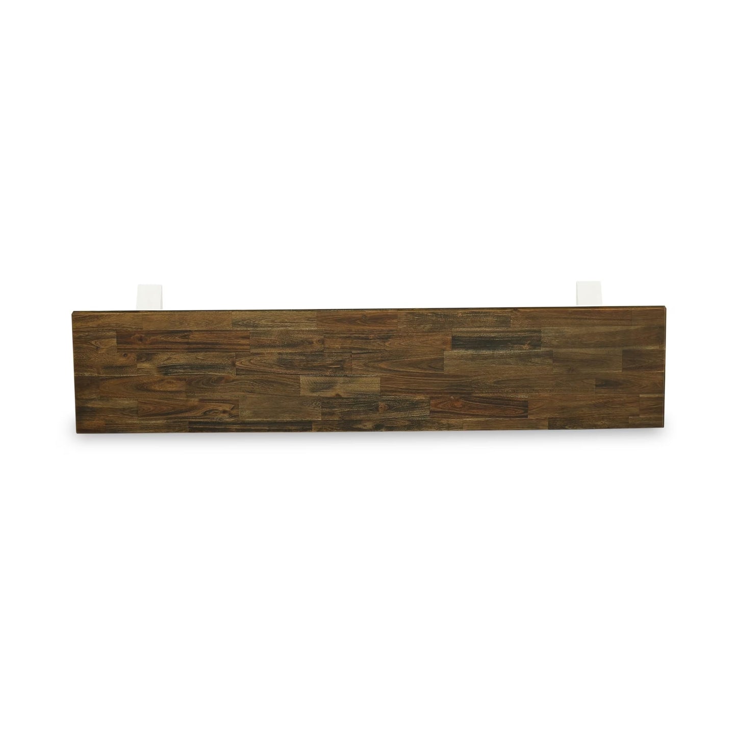 East West Furniture VB077 V-Style Modern Dining Room Bench with Wooden Seat, 72x15x18 Inch, Multi-Color