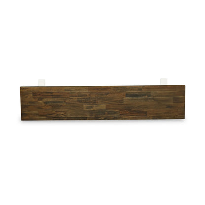 East West Furniture VB077 V-Style Modern Dining Room Bench with Wooden Seat, 72x15x18 Inch, Multi-Color