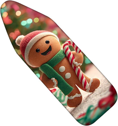 Nuxovilar Ironing Board Covers Winter Gingerbread Man Pattern Polyester 15x54