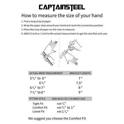 CaptainSteeL Cuban Bracelet for Men and Women, 7/7.5/8/9inch Stainless Steel Bracelet, Gold Plating/Stainless Steel Fashion Jewelry Bracelet, Holiday Gift with Flannel Bag