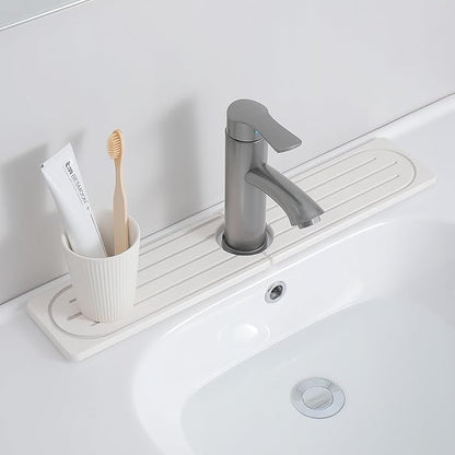 Stone Faucet Mat for Kitchen Sink, Diatomite Fast Drying Absorb Moisture Tray