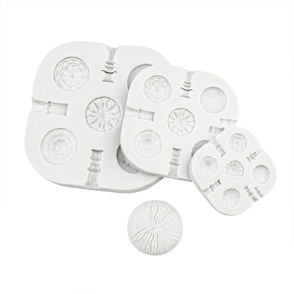 3 Pcs Mushroom Polymer Clay Silicone Mold, Miniature Polymer Clay Molds, 5 Shapes 3 Sizes Vivid Mushroom Polymer Clay Tools for Jewelry Making, Earrings Decoration, 3D Mold, Cake Decoration Pieces