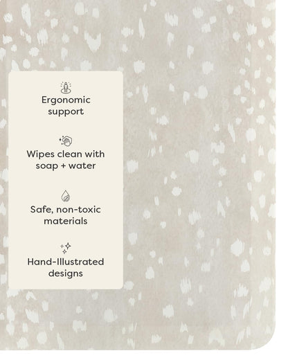 House of Noa Nama Standing Mat – Anti-Fatigue Kitchen Mats for Floor, Cushioned & Non-Slip Kitchen Comfort Mat for Standing, Thick Foam Anti-Fatigue Mat for Kitchen & Workspaces, Fawn Shea 22" x 54"
