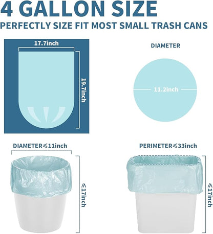 Magesh 105 Blue 4 Gallon Trash Bags