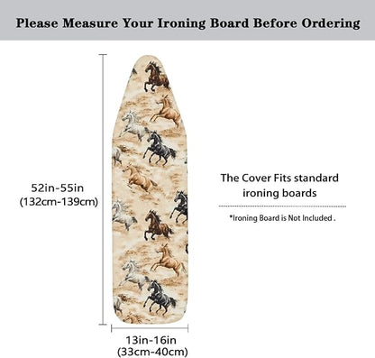 Running Horse Ironing Board Cover Resist Scorching Table Top Ironing Board