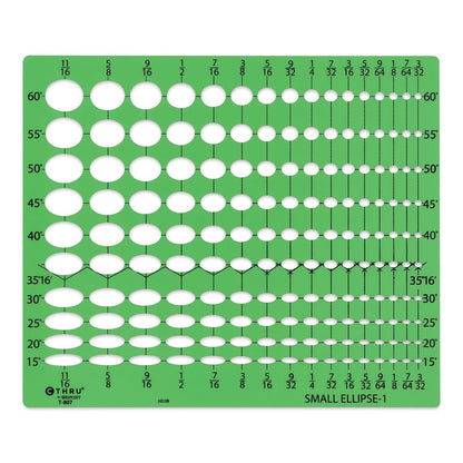Westcott Small Ellipse Template #1 (T-807)