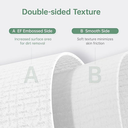 MATERN'ELLA Disposable Face Towels XL Ultra Soft Biodegradable Dry Wipes
