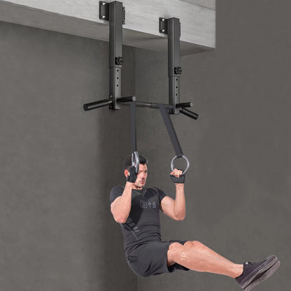 Joist Mount Pull Up Bar, Beam Mounted Chin Up Bar for Home Gym With Wood Mount and Wall Mount Screws
