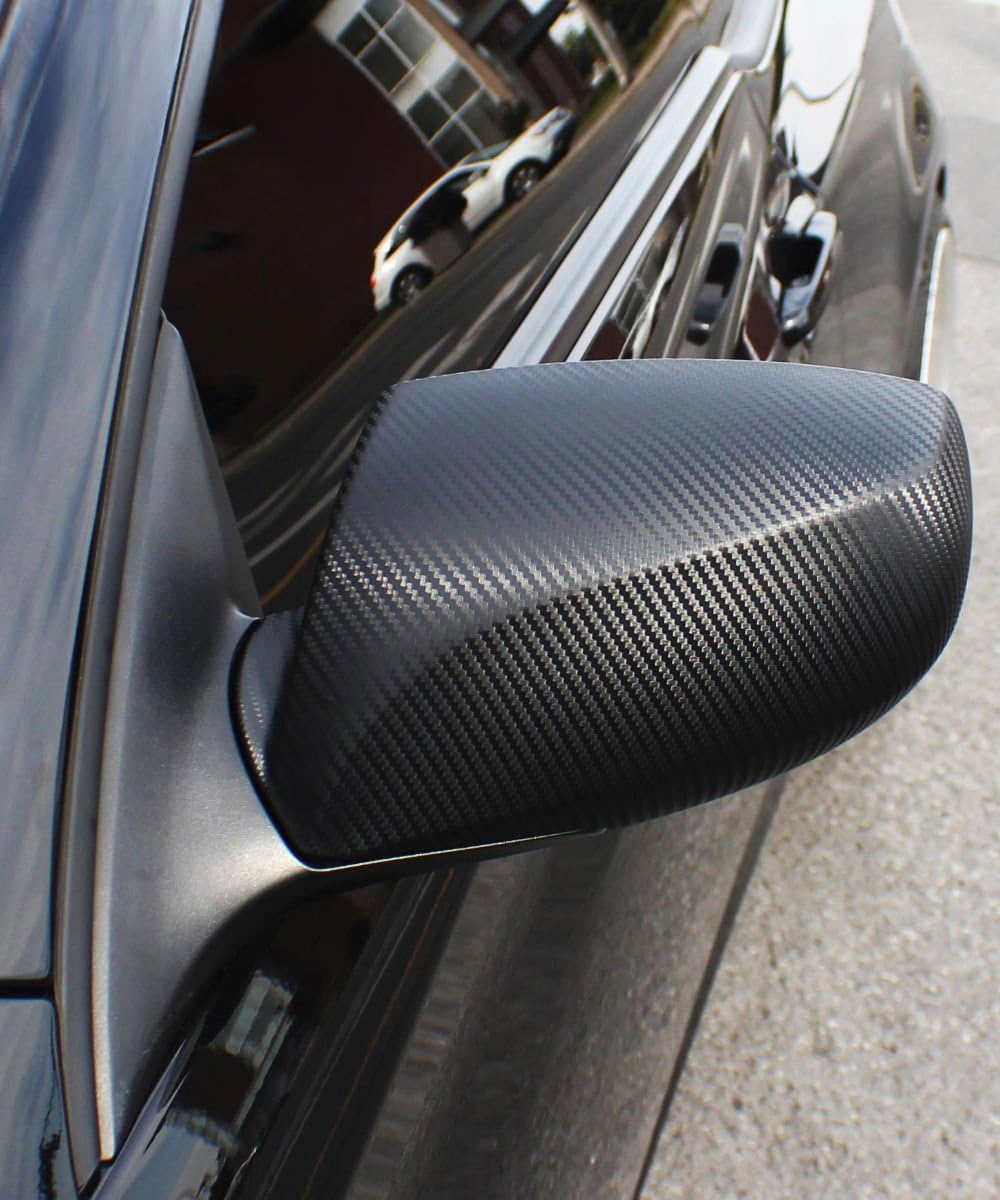 VViViD XPO Black Carbon Fiber Car Wrap Vinyl Roll Featuring Air Release Technology (25ft x 5ft)