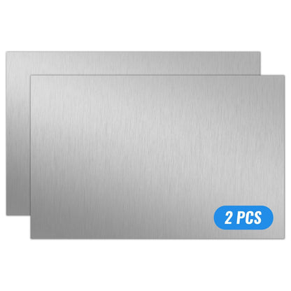 Uxney 0.8mm Stainless Steel Sheet 4x6 Inch, 430 Magnetic Stainless Steel Plate, 20 Gauge Metal Sheet for Wall, DIY, Crafts, Jewelry, Electrical Repair (2 Pack)