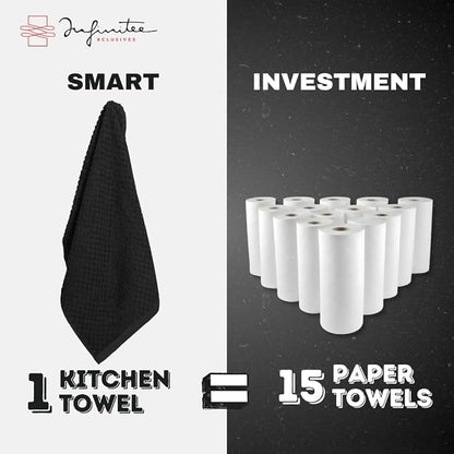 Infinitee Xclusives 100% Cotton Kitchen Towels