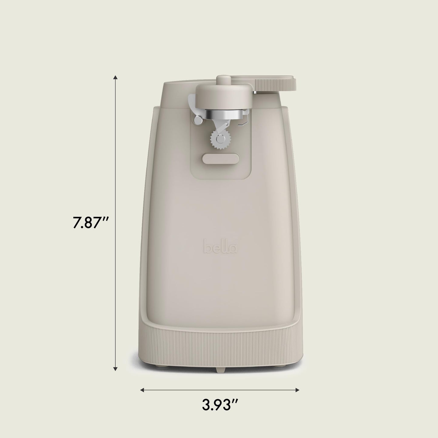 bella Electric Can Opener and Knife Sharpener, Multifunctional Jar and Bottle Opener with Removable Cutting Lever and Cord Storage, Stainless Steel Blade, Surf