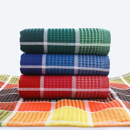 Bright Large Kitchen Towels, 16 Inch x 26 Inch Buffalo Check Dish Towels