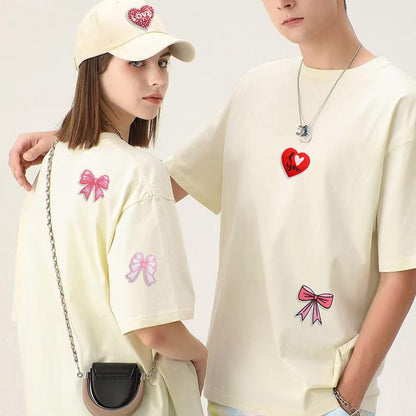 16 Pcs Valentines Iron on Patches Romantic Embroidered Sew Applique Repair Patch for Clothes, Backpacks, Red Love Heart Pink Bow Designs Iron on Patch