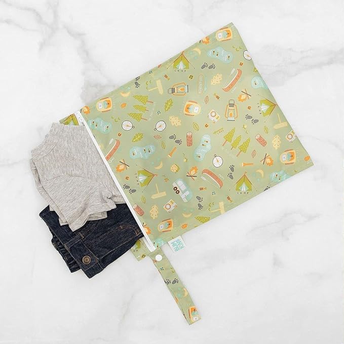 Bumkins Waterproof Wet Bag for Baby, Swim Suit, Cloth Diapers, Pump Parts