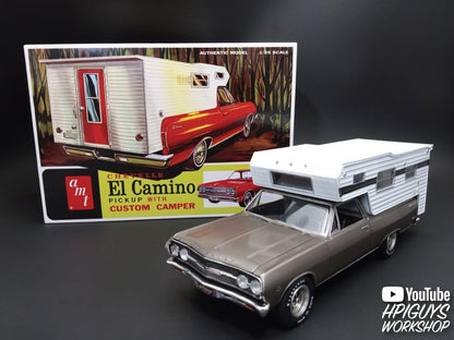 AMT 1965 Chevy El Camino w/Camper 1:25 Scale Model Kit
