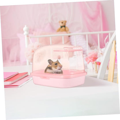 COLLBATH Chinchilla Sand Bath Large Chinchilla Dust Bath for Hamsters Plastic Sand Bathroom
