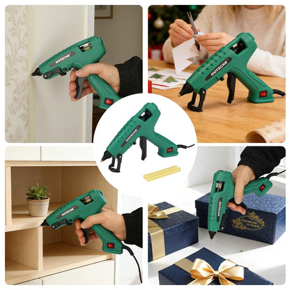 Hoteche 60W Hot Glue Gun Fast Preheating Glue Gun with Glue Sticks for Arts, Crafts, DIY and Quick Home Repairs