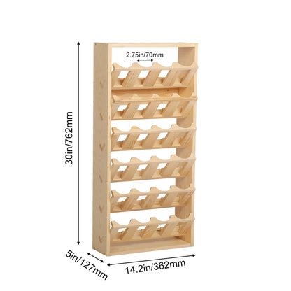 Nisorpa 24 Can Spray Paint or Lube Can Holder Aerosol Can Rack 6-Tier Wooden Spray Paint Can Storage Rack Wall Mount Aerosol Spray Can Organizer for Garage and Craft Workroom- 14.2" L x 5" W x 30" H