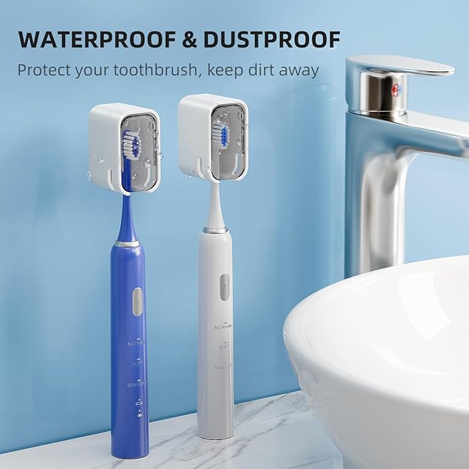 Travel Toothbrush Head Cover 4PCS, Electric Toothbrush Covers Caps, Ventilated