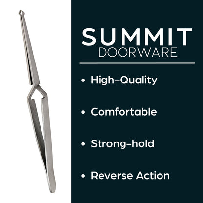 Summit Doorware Reverse Action Tweezers – Precision Lock Pinning & Assembly Tool – Anti-Fatigue Design for Secure Gripping, Ideal for Locksmiths, Jewelers, Hobbyists & More