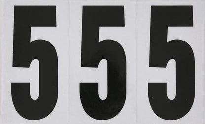 Hillman 843445 Reflective Adhesive Mailbox Number Pack, 3", Black and White