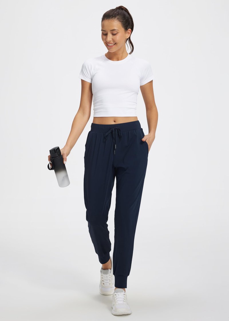 Libin Joggers for Women Tall/Regular/Petite Dance Sweatpants Athletic Workout Trousers Pants Tapered Casual Teacher Yoga Pants for Running Golf Work Cloths, Navy XS