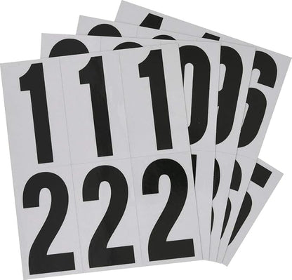 Hillman 843445 Reflective Adhesive Mailbox Number Pack, 3", Black and White