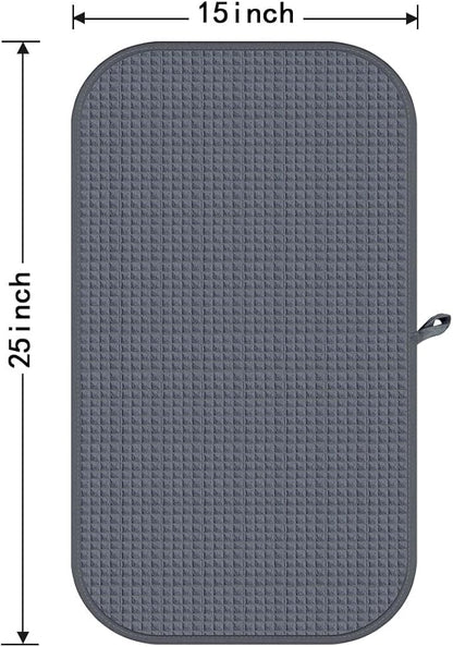 HOMEXCEL 4 Pack Microfiber Gym Towels Grey Fitness Towels Ultra Soft, Highly