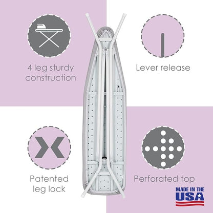 Full Size Ironing Board Made in USA – Light Grey by Seymour Home Products 4