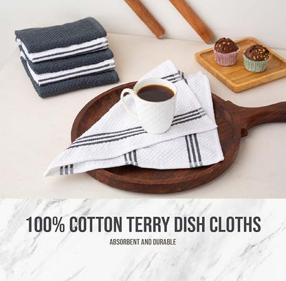 LANE LINEN Kitchen Towels and Dishcloths Sets