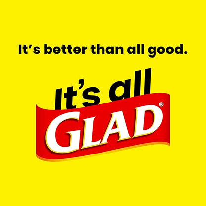 Glad Large 30 Gallon Trash Bags, Unscented Heavy Duty Garbage Bags, Forceflex