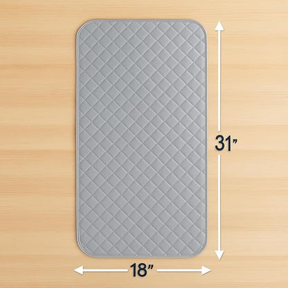 Magnetic Portable Ironing Mat 18" x 31" – Quilted Heat-Resistant Ironing Blanket