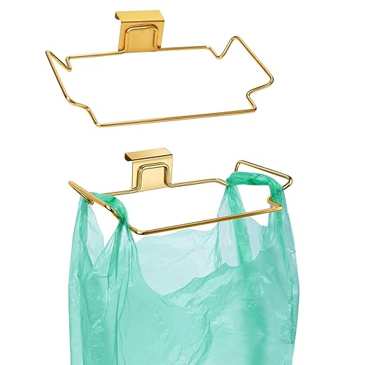 2 Pcs Large Stainless Steel Trash Bag Holder
