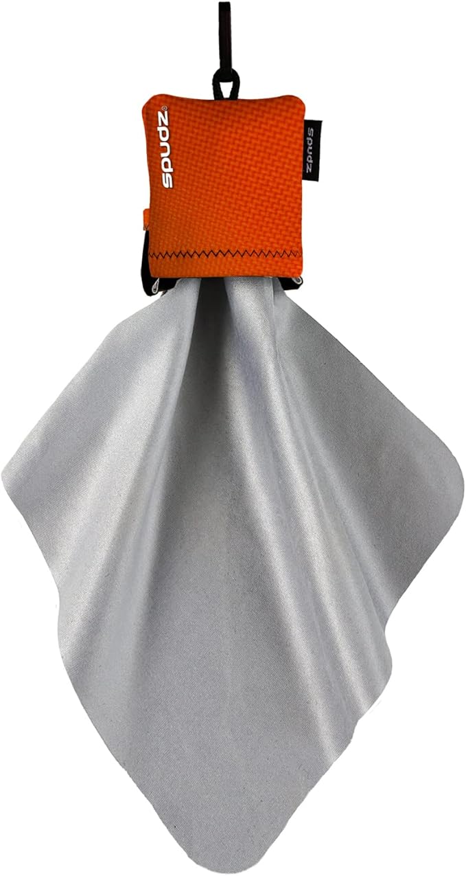 SPUDZ Ultra Microfiber Lens Cleaner – Closable Pouch, Washable –