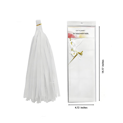 Tassels Paper/Tassels Banner for Party Decorations, DIY Kits,20PCS (Gold+Red+Pink+White)