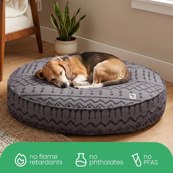 Molly Mutt Wild World Dog Bed Duvet Cover, 100% Cotton Canvas Cover for Dog, Puppy, or Cat Bed, Durable, Washable, and Free of Harmful Chemicals, Round, 36"x5"