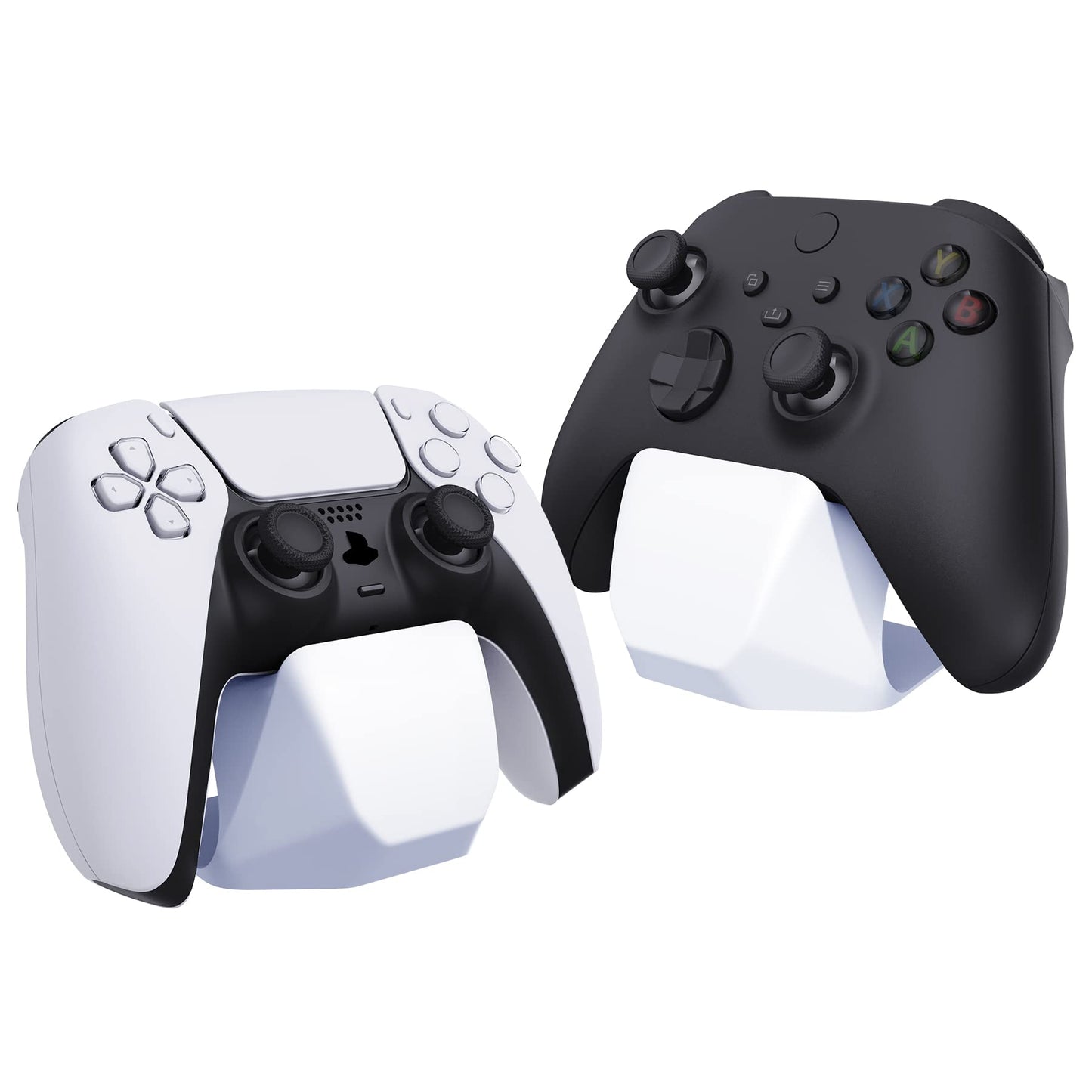 PlayVital Universal Game Controller Stand for Xbox Series X/S Controller, Gamepad Stand for PS5/4 Controller, Display Stand Holder for Switch Pro Controller - White
