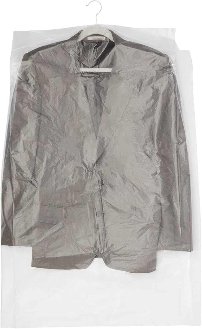 50 Pack Clear Plastic Garment Bags