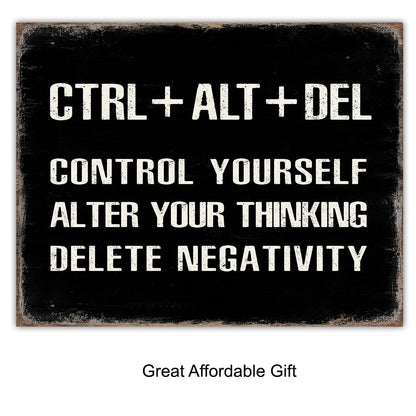Home Office Wall Art & Decor Motivational poster - Motivational Wall Art - Positive Quotes Wall Decor - Encouragement Gifts - Positive Sayings - Entrepreneur Wall Art - Man cave - Inspirational Quotes