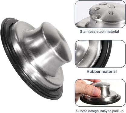 RQYEKDO Polished Kitchen Sink Strainers Sink Stopper Kits, Stainless Steel Sink