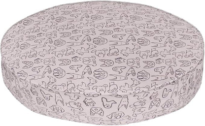 Molly Mutt Only You Dog Bed Duvet Cover, 100% Cotton Canvas Cover for Dog, Puppy, or Cat Bed, Durable, Washable, and Free of Harmful Chemicals, Round, 36"x5"