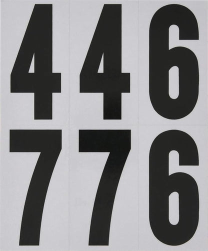 Hillman 843445 Reflective Adhesive Mailbox Number Pack, 3", Black and White