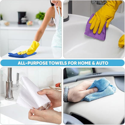 AIDEA Microfiber Cleaning Cloth Roll, Reusable Paper Towels Tear Away Cloth