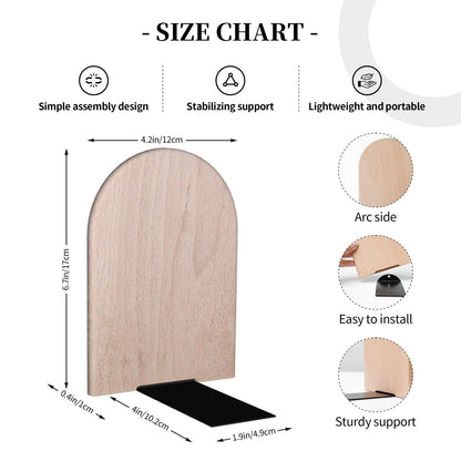 HOYYU Rustic s Wooden Bookends Decorative Shabby Sunflower Book Ends for Shelves Heavy Books Holder Organizer Non-Slip Desk Book End for Kids Room Office School Kitchen Home Desktop Decor 1 Pairs