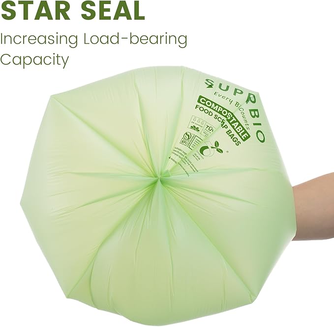 SUPERBIO 2.6 Gallon Compostable Bags