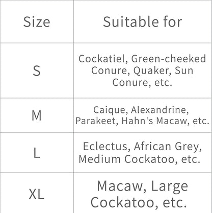 Bird Flight Suits Diapers, Parrot Flight Suits Diapers for Monk Parakeets, Cockatiels Flight Suits, Parrot Clothes, Bird Training Nappy Suit Liners Clothes (Large,Black)